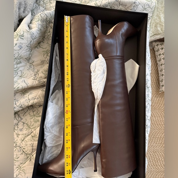 NWT Larroude Kate Hi Boot Brown • 8.0